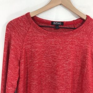 ⬇️ Buffalo David Bitton Red Heathered Sweatshirt